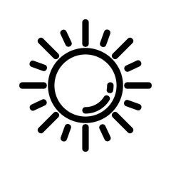sun icon or logo isolated sign symbol vector illustration - high quality black style vector icons