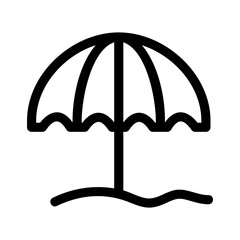 umbrella icon or logo isolated sign symbol vector illustration - high quality black style vector icons