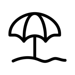 umbrella icon or logo isolated sign symbol vector illustration - high quality black style vector icons