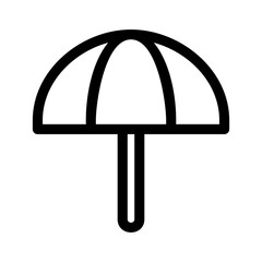 umbrella icon or logo isolated sign symbol vector illustration - high quality black style vector icons