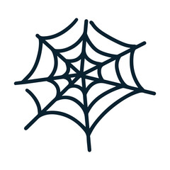 illustration of a simple spider web