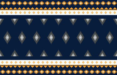 Geometric ethnic oriental seamless pattern traditional design. Design for background, carpet, wallpaper, clothing, wrapping, and fabric. Vector illustration