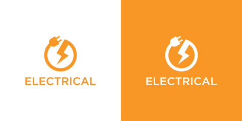 logo design electrical icon vector illustration
