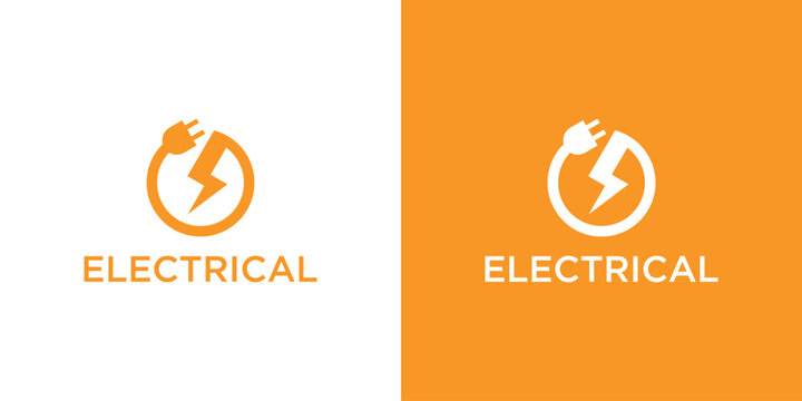 logo design electrical icon vector illustration