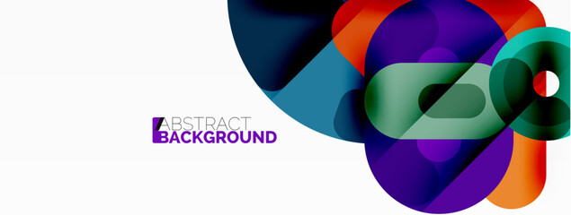 Creative geometric wallpaper. Circles, lines background. Business template for wallpaper, banner, background or landing