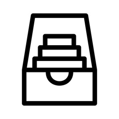 archive icon or logo isolated sign symbol vector illustration - high quality black style vector icons