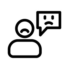 bad experience icon or logo isolated sign symbol vector illustration - high quality black style vector icons