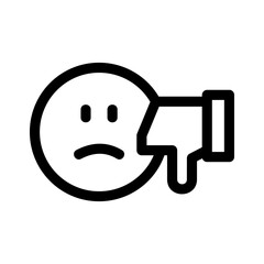 bad experience icon or logo isolated sign symbol vector illustration - high quality black style vector icons