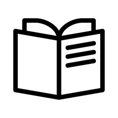 book icon or logo isolated sign symbol vector illustration - high quality black style vector icons