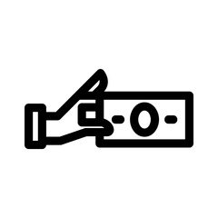 cash payment icon or logo isolated sign symbol vector illustration - high quality black style vector icons