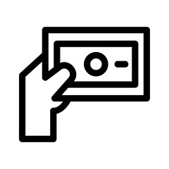 cash payment icon or logo isolated sign symbol vector illustration - high quality black style vector icons