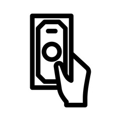 cash payment icon or logo isolated sign symbol vector illustration - high quality black style vector icons