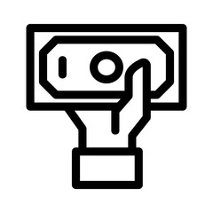 cash payment icon or logo isolated sign symbol vector illustration - high quality black style vector icons