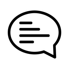 chat bubble icon or logo isolated sign symbol vector illustration - high quality black style vector icons