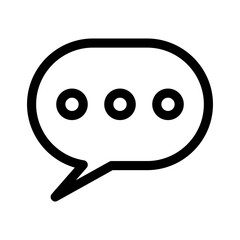 chat bubble icon or logo isolated sign symbol vector illustration - high quality black style vector icons