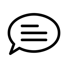 chat bubble icon or logo isolated sign symbol vector illustration - high quality black style vector icons