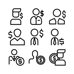 client icon or logo isolated sign symbol vector illustration - high quality black style vector icons