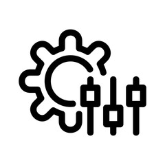 custom settings icon or logo isolated sign symbol vector illustration - high quality black style vector icons