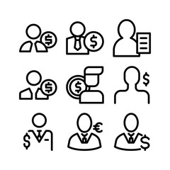 client icon or logo isolated sign symbol vector illustration - high quality black style vector icons