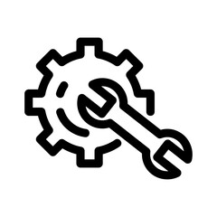 custom settings icon or logo isolated sign symbol vector illustration - high quality black style vector icons