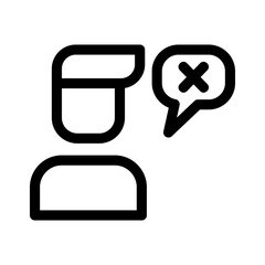 customer testimonial icon or logo isolated sign symbol vector illustration - high quality black style vector icons