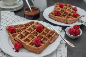 chocolate waffles