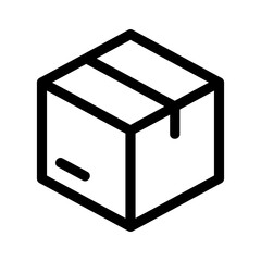 delivery box icon or logo isolated sign symbol vector illustration - high quality black style vector icons