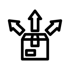 distribution icon or logo isolated sign symbol vector illustration - high quality black style vector icons