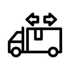 distribution icon or logo isolated sign symbol vector illustration - high quality black style vector icons