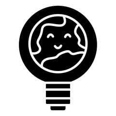 lamp earth icon
