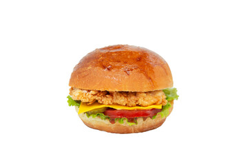 chicken burger for fast food menu png