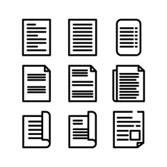 document icon or logo isolated sign symbol vector illustration - high quality black style vector icons