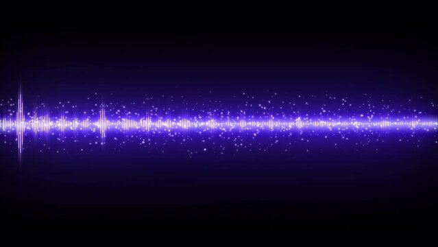 Audio spectrum waveform