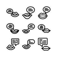 gossip icon or logo isolated sign symbol vector illustration - high quality black style vector icons