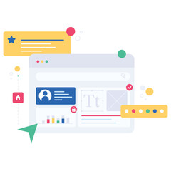 Digital User Interface App Interface Concept Vector