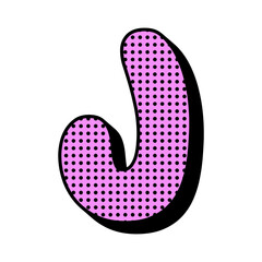 90s Geometric Pop Art Logo Letter