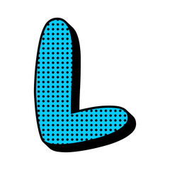 90s Geometric Pop Art Logo Letter