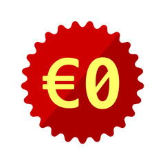 For free ( 0 euro ) vector icon illustration