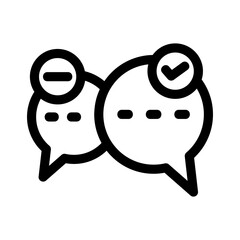 chat icon or logo isolated sign symbol vector illustration - high quality black style vector icons
