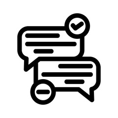 chat icon or logo isolated sign symbol vector illustration - high quality black style vector icons
