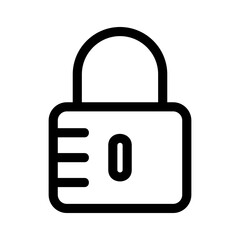 lock icon or logo isolated sign symbol vector illustration - high quality black style vector icons