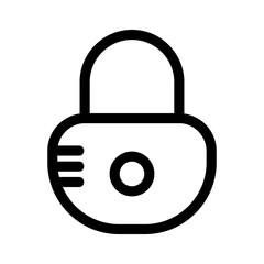 lock icon or logo isolated sign symbol vector illustration - high quality black style vector icons