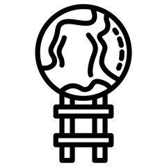 earth stairs icon