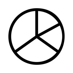 pie graph icon or logo isolated sign symbol vector illustration - high quality black style vector icons