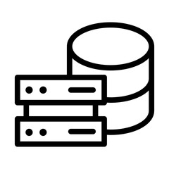 database line icon illustration vector graphic