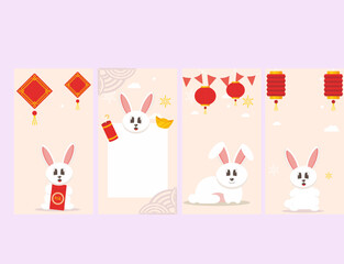 easter card with bunny social media template sale promotion. fully editable square post frame puzzle organic sale poster