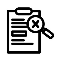 report error icon or logo isolated sign symbol vector illustration - high quality black style vector icons