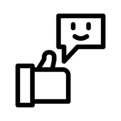 satisfaction icon or logo isolated sign symbol vector illustration - high quality black style vector icons