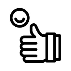 satisfaction icon or logo isolated sign symbol vector illustration - high quality black style vector icons