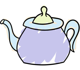 teapot hand drawn icon
